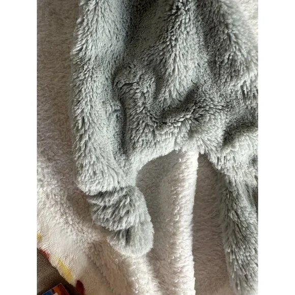 ANIMAL ADVENTURE OWL SECURITY Blanket‎ 14” Gray Plush Grey Lovey Furry Read - Picture 6 of 11